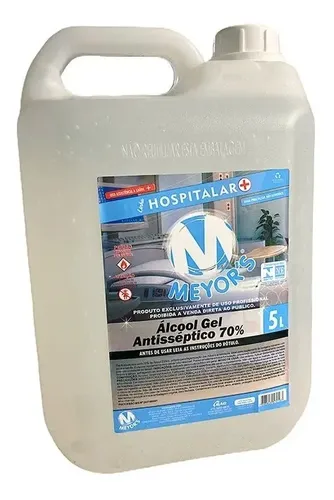 ALCOOL GEL MEYOR'S-70 %  5 LTS -4,5 KG