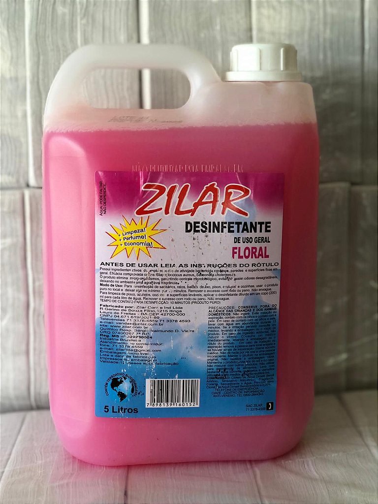 DESINFETANTE FLORAL - ZILAR 5 LTS