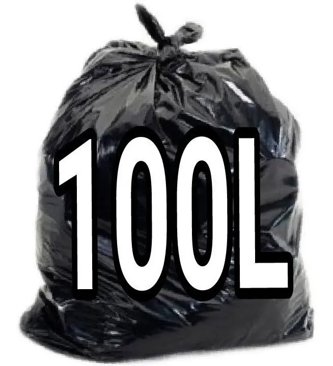 SACO LIXO PRETO *PLASTVERDE* 100 LTS REFORÇADO - C/100