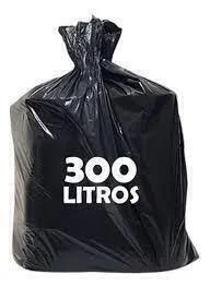 SACO LIXO PRETO *PLASTVERDE* 300 LTS REFOR C/100
