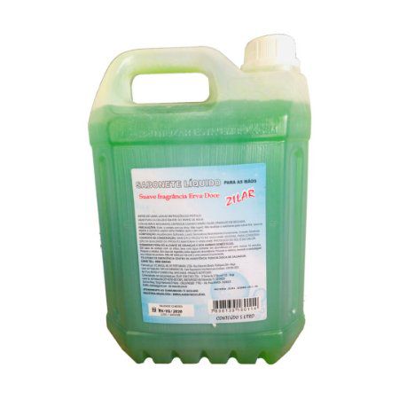 SABONETE LIQUIDO PEROL SOAP ERVADOCE - ZILAR 5 LTS