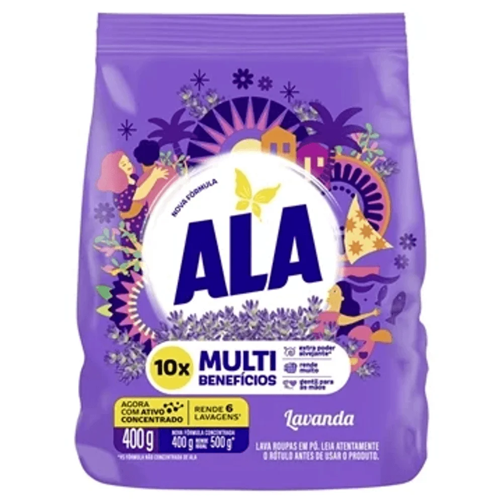 SABÃO EM PO *ALA* 400G LAVANDA