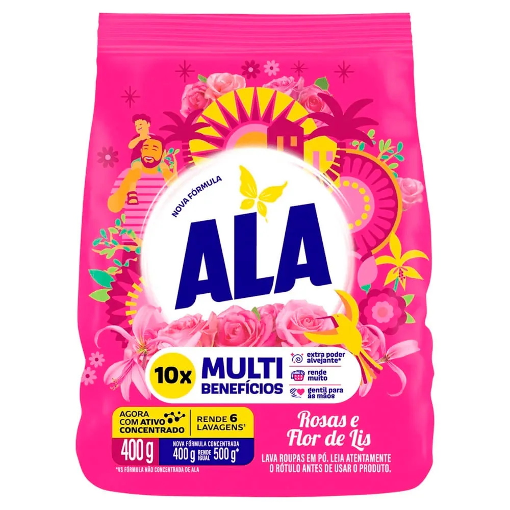 SABÃO EM PO *ALA* 400G ROSAS