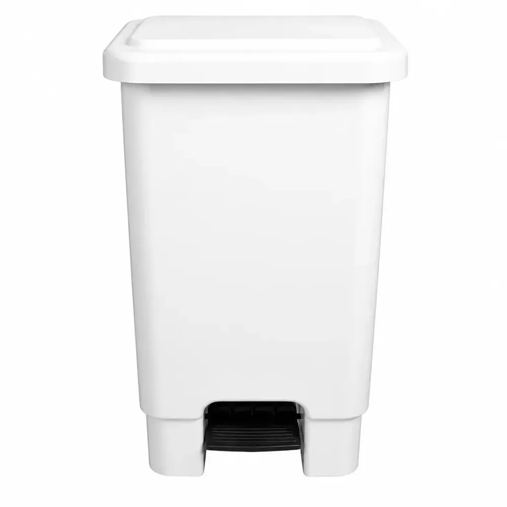 LIXEIRA PLASTICA C/PEDAL 50 LTS BRANCO